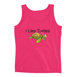 I Like Turtles - Ladies' Tank